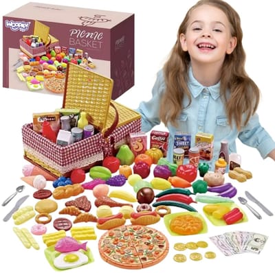 Woopie Picknickmand Fruit Groenten Fastfood Set Xxl 103 St. - UNI
