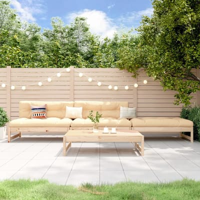 vidaXL - 4-delige - Loungeset - massief - grenenhout