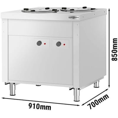 GGM Gastro Tellerspender KOPENHAGEN - beheizt - 400 Watt - 910mm - 120 Teller - Edelstahl