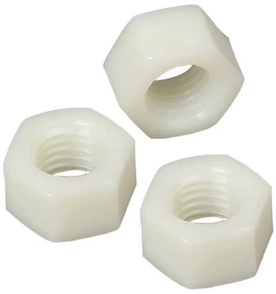 Dailygoods- Zeskantmoeren Nylon - Hex Moeren - Kunststof Moeren - M10 - 20 Stuks - Corrosiebestendig