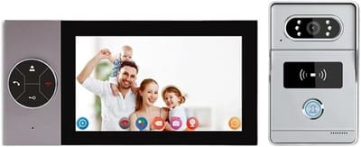 Video Deurbel - Slimme Intercom - Veilig Thuis - 7 Inch Touchscreen - 10x10x10 mm - Zwart