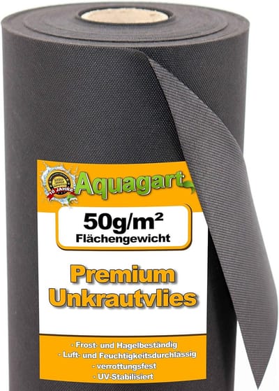 Grote rol onkruidvlies 200m² - Worteldoek Mulchvlies 50gr/m² x 1,6m breed