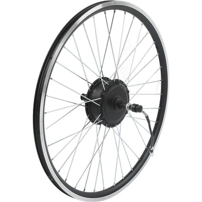 26 Inch Elektrische Fiets Achterwiel Conversie Kit 48V 250W Elektrische Fiets Achterste Roterende Vliegwielmotor met Display black