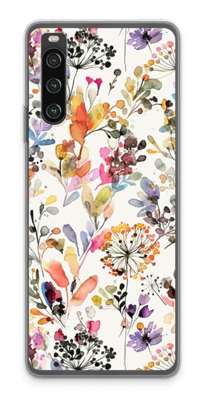 Case Company® - Hoesje geschikt voor Sony Xperia 10 IV hoesje - Wilde grassen - Soft Cover Telefoonhoesje - Bescherming aan alle Kanten en Schermrand