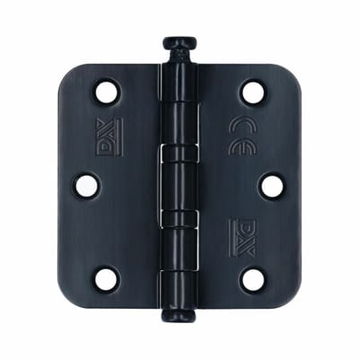 Kogelscharnier - Zwart - Staal - VEILIG - VEILIG Kogellagerronde hoek 76x76mm zwart - set van 2