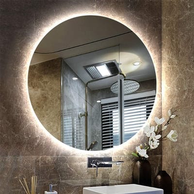 Ronde LED Verlichte Badkamerspiegel met Achtergrondverlichting, Frameloos en Explosiebestendig