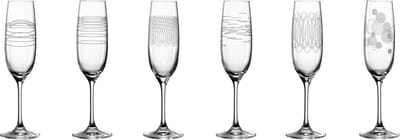 Leonardo Casella - Champagneglas assorti - 190 ml - 6 stuks