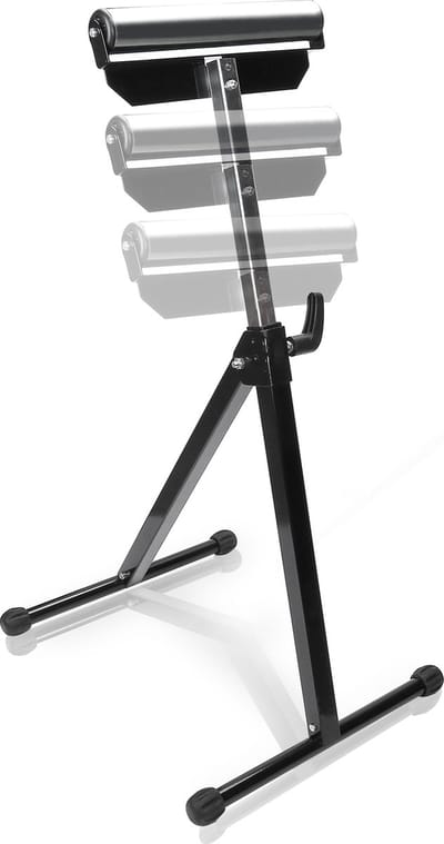 1x Rolbok 68-108cm verstelbaar rollensteun staal-Max. draagkracht 60kg-zwart