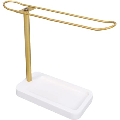 Hoofdband Houder Organizer Metalen Haaraccessoires Display Houten Basis Haarband Display Opbergstandaard met Lade C-vorm