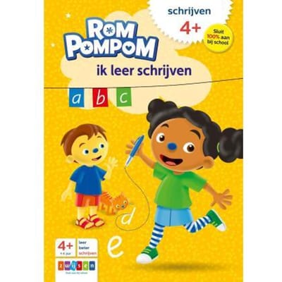 Rompompom ik leer schrijven Educatieve boeken (spelletjes en raadsels)