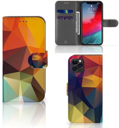 Apple iPhone 11 Pro Book Case Polygon Color