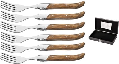 Blackwell Steakvorken Laguiole - Olijfhout - 6 Stuks