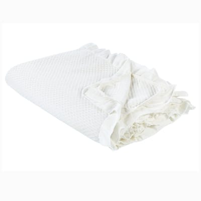 HATTON - Sprei - Gebroken wit - 220 x 240 cm - Katoen