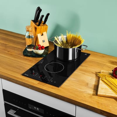 Inbouwkookplaat Keramisch 30 cm - 2 Zones - 3000W - 9 Vermogensstanden