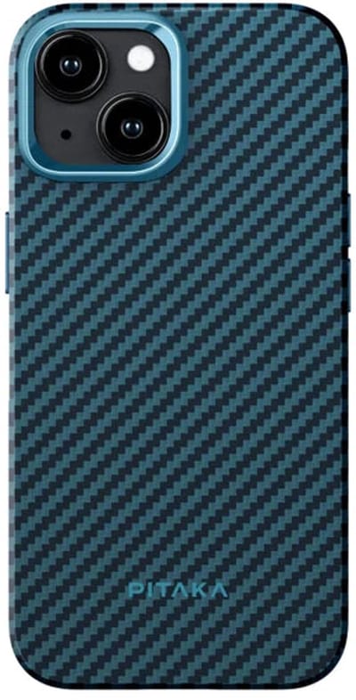 Pitaka MagEZ Hoesje 4 iPhone 15 Plus – Ultradun en Lichtgewicht – Beschermt tegen Krassen en Schade – MagSafe Compatibel - Blauw