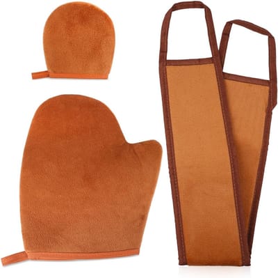 Set van 3 Herbruikbare Zelfbruiningshandschoenen - Dubbelzijdige Applicator voor Mousse, Lotion en Huidverzorging
