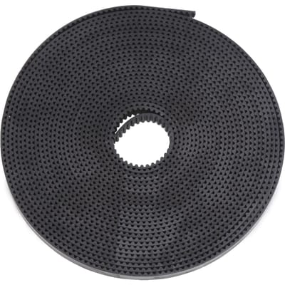 2GT?6mm PU Distributieriem met Stalen Kern Synchrone Riemen Industriële Toevoer Zwart 5m 16.4ft
