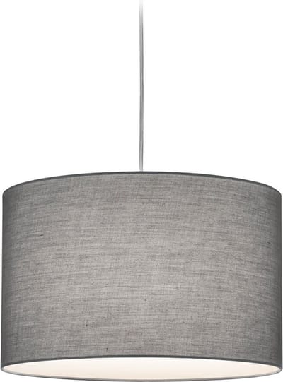 LED Railverlichting - Hanglamp - Torna Dual Hotia - 2 Fase - E27 Fitting - Rond - Mat Grijs - Aluminium