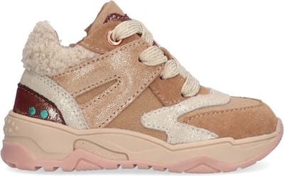 BunniesJR 224844-474 Meisjes Hoge Sneakers - Roze - Leer - Veters