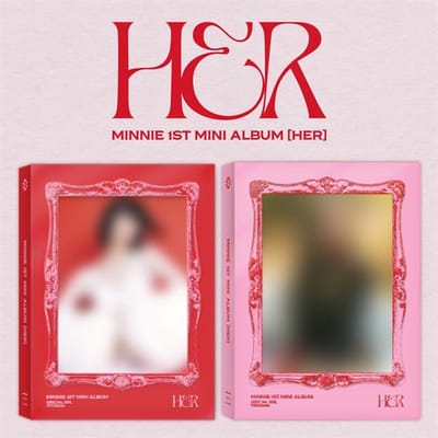 Minnie ((g)INACTIF) - 1er Mini Album ELLE RANDOM 1PCS red