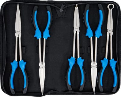 Langbeektangen set 290 mm - 5-delige set voor precisiewerk