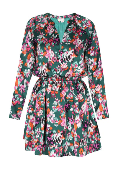 IZIA Jurk Dames Groen Veelkleurig