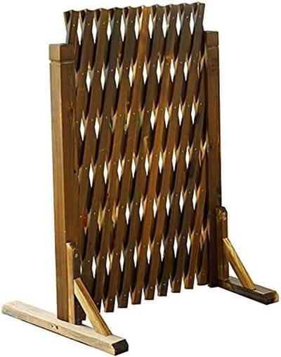 Houten Tuin Trellis - Klimhulp Panelen - Planten Ondersteunen - Uitbreidbaar Ontwerp - 250cm x 140cm - Gecarboniseerd