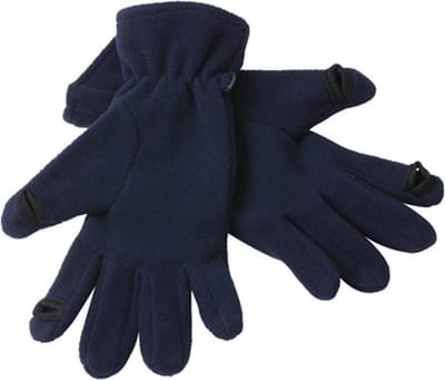 Myrtle Beach Volwassenen Unisex Touch Screen Fleece Handschoenen (Marine)