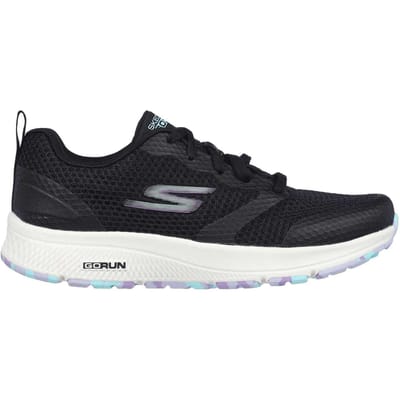 Skechers Go Run Marble-sportschoenen voor dames (Zwart/Lavendel)