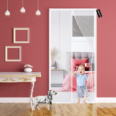 Magnetische Hordeur 70x255cm - Zelfsluitend Vliegengaas zonder Boren voor Balkon en Terrasdeur