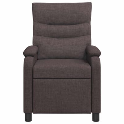 vidaXL - Recliner - Donkerbruin - Stof
