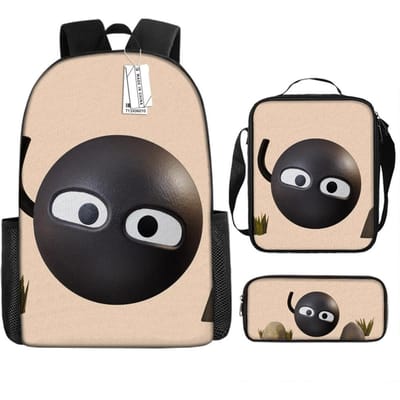 Luxe Nieuwigheid Bijzondere Coole Vorm Eiland 3D Print 3 stuks/Set leerling Schooltassen Laptop Dagrugzak Rugzak Lunchtas Etui