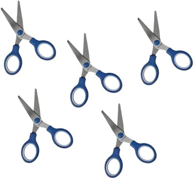Set van 5 scharen voor kinderen (blauw)