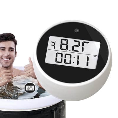 Digitale Waterthermometer - Zwembadthermometer Badthermometer - IJsbad Meten - IPX6 Waterdicht - -20 tot 70 graden - Zwart