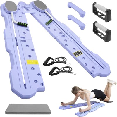 Multifunctioneel Ab Oefenbord met Weerstandsband - Draagbaar Fitnessbord voor Thuis