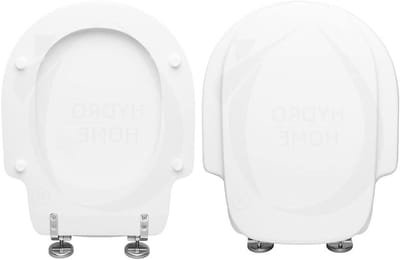 Toiletzitting Hout - Toiletdeksel Zitting - Badkamer Vernieuwen - Hoge Kwaliteit Hout - 50 x 40 cm - Wit
