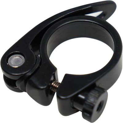 Zadelpen Klem - Zadelbuis Clip - Fiets Zadel Verstellen - Quick Release - 31.8mm - Zwart