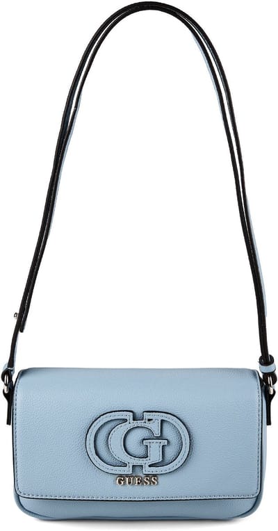 GUESS schoudertas Isola Convertible Xbody Flap Light Blue Lichtblauw