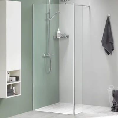 Sealskin Inloopdouche Mix&match 88x200cm - Geborsteld Rvs Profiel - 8 Mm Helder Glas
