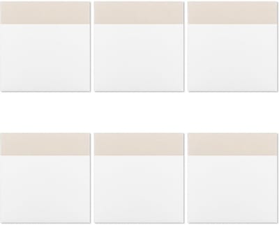 Dailygoods- Plaknotities 300 Vellen - Transparant - Waterdicht - Zelfklevend - Verwijderbaar - Hoogwaardig PET 75x75 mm - Sticky Notes