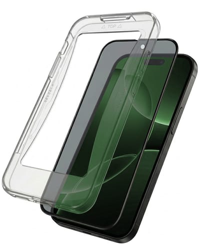 Screenprotector Geschikt voor Apple iPhone 16 Pro - Met Installatie Kit - Privacy Filter - Beschermglas - Flexibel Glas - Tempered Glass - Screen Protector