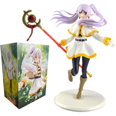 Nieuwste 25cm Frieren: Beyond Journey's End Anime Figuur Limit Frieren Actiefiguur Luminasta Frieren Figuur Verzameling Model Speelgoed beige