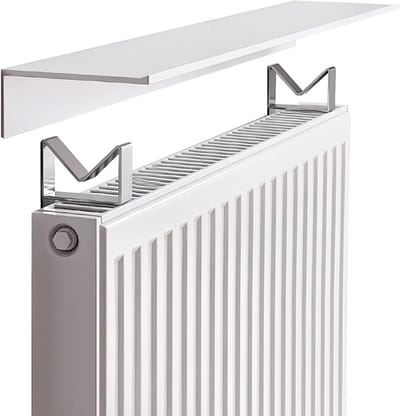 Radiator Plank - Verwarming Deksel - Warmte Verdeling - Montage Zonder Boren - 55cm - Wit
