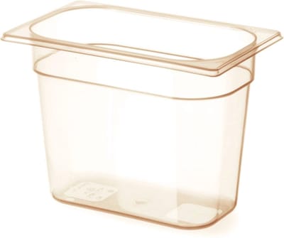 HENDI Gastronorm bak – hoge temperatuurbestendigheid – 3,8L – transparant – 265x162x150 mm