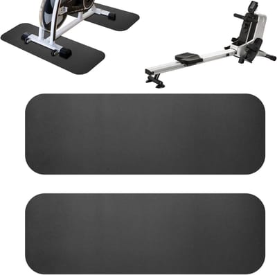 Loopband Mat - Fitness Mat - Bescherming Vloer - Geluiddempend - 80x25cm - Zwart