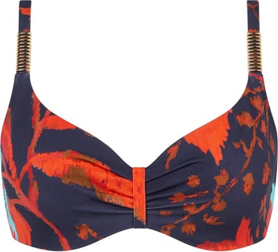 Chantelle Icon - niet-voorgevormde bikinitop - maat 75C - ink flowers - C16VM0-A02