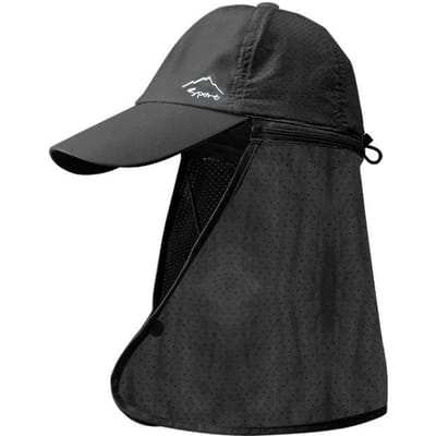 Outdoor Wandelen Vissen Cap Zomer Snel drogend UV-bescherming Visserspet Heren Bucket Hat Verwijderbare zonnehoeden Sjaal Panama hoed Klimmen Anti UV Cap