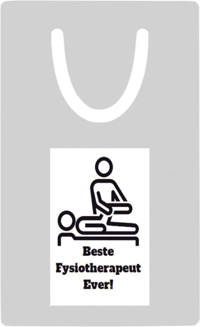 Hacebo® - Beste fysiotherapeut metalen boekenlegger - Beste fysiotherapeut - therapeut - cadeau Bladwijzer boekenleggers - 7.6 cm x 5cm
