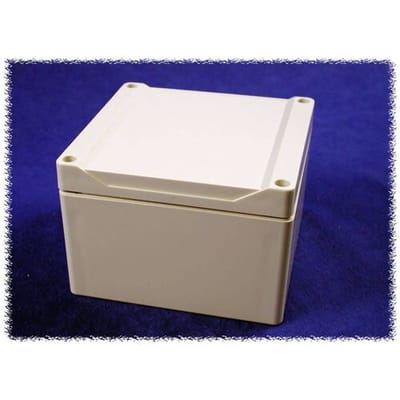 Hammond Electronics 1555PGY Universele behuizing 120 x 120 x 80 ABS Grijs 1 stuk(s)