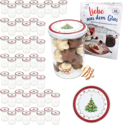 Set van 50 bekers 435 ml To 82 Christmas dream deksel incl. receptenboekje